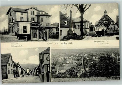 Laudenbach Kriegerdenkmäler Bahnhofstraße Bahnhof