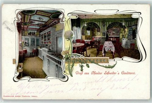 Penig 1915 Gasthaus Theodor Schneider`s Conditorei