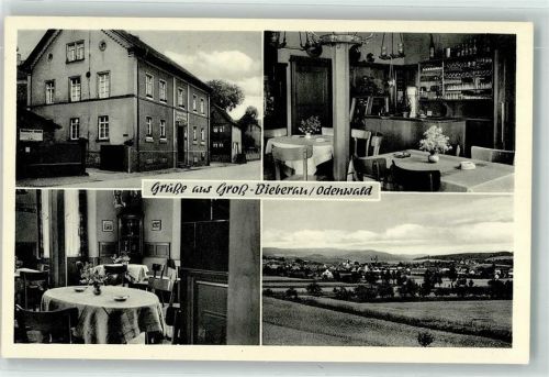 Groß-Bieberau Gasthaus Zum Odenwald Hch. Reinheimer