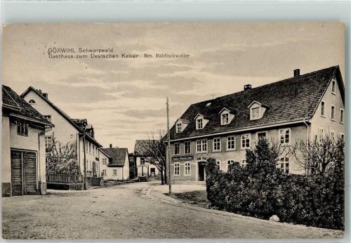 Görwihl Gasthaus zum Deutschen Kaiser Dorfstraße Foto AK