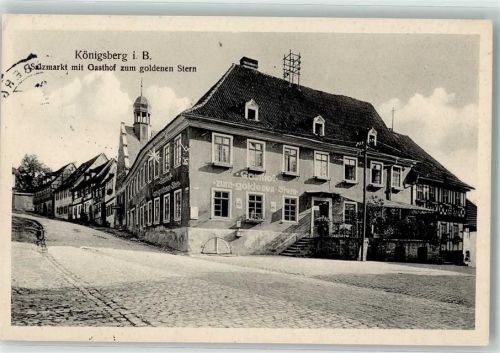 Königsberg Salzmarkt Gasthaus zum goldenen Stern