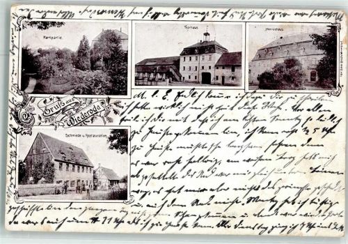 Wiederoda 1901 Park Torhaus Herrenhaus Schmiede Gasthaus