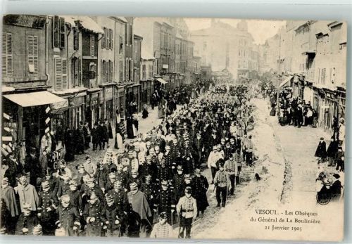 Vesoul 1905 Winter les Obseques du General de la Bouliniere