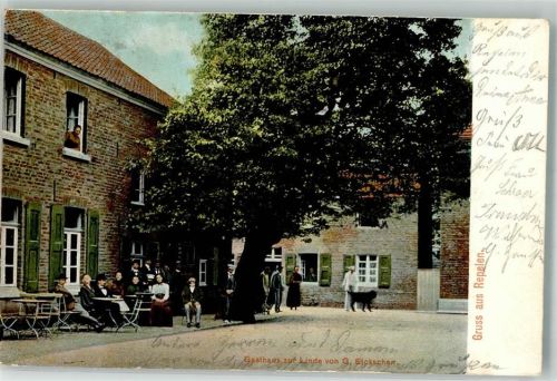Repelen 1904 Gasthaus zur Linde Neufunfländer-Hund