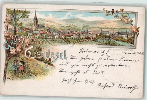 Oberursel 1897 Blumenwiese Kinder