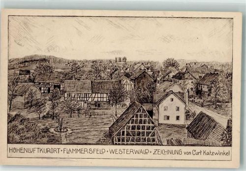 Flammersfeld Zeichnung Curt Katzwinkel