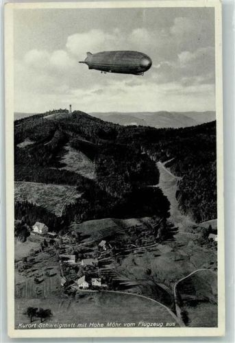Schweigmatt Fliegeraufnahme Hohe Möhr mit Zeppelin