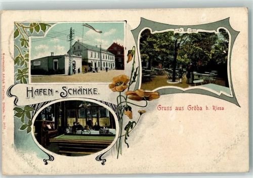 Gröba Hafen-Schänke Billardtisch Gartenwirtschaft