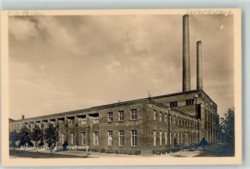 Leverkusen Werk I.G.-Farben E-Werk und Kraftwerk Postkarte