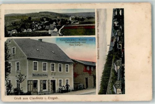 Claußnitz Bahnhof Bierhandlung Langer