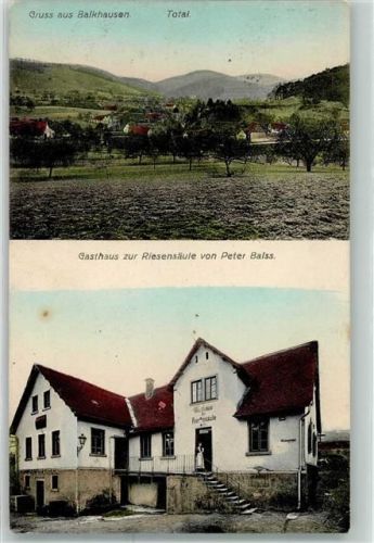 Balkhausen Gasthaus Zur Riesensäule Peter Balss