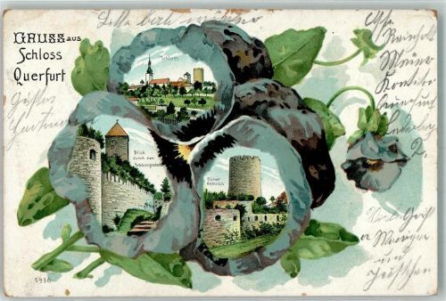 Querfurt 1905 Schloß Querfurt Dicker Heinrich Schloßgraben