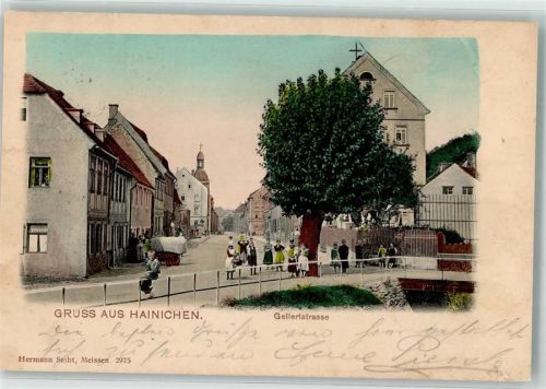 09661 O9260 Hainichen , Sachs 1904 - Gellertstraße