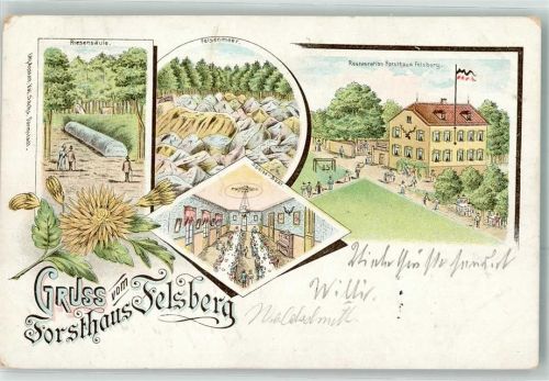 Felsberg Forsthaus Felsberg Riesensäule Felsenmeer