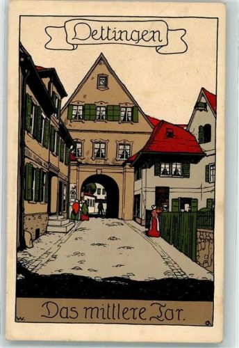 Dettingen 1914 Das mittlere Tor