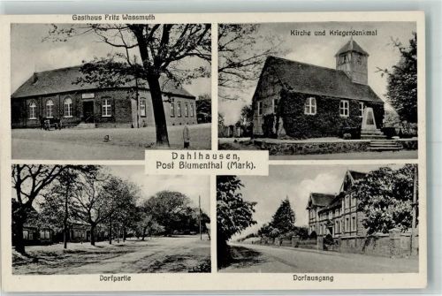 Dahlhausen Kirche Kriegerdenkmal Gasthaus Wassmuth