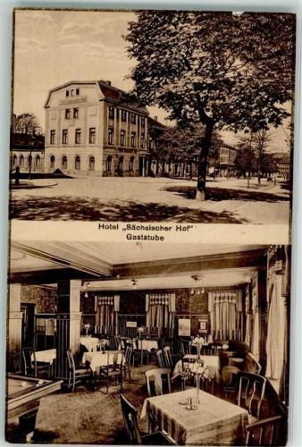 Werdau Hotel Sächsischer Hof Gaststube Billardtisch