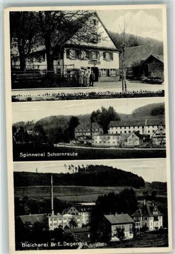Schornreut WK II Gasthaus Fleischmann Spinnerei Bleicherei