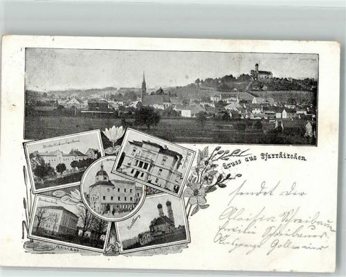 Pfarrkirchen 1898 Gartiberg Pfarrkirche Altes Rathaus