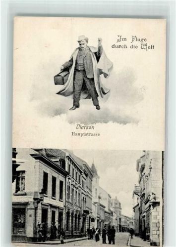 Viersen 1907 Fliegender Mann Hauptstraße