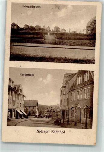 Kierspe Kriegerdenkmal Hauptstraße