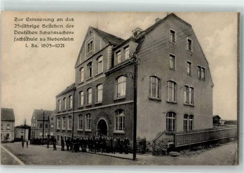 09603 O9201 Siebenlehn Foto AK 25. jährige Feier der Deutschen Schuhmacherfach-Schule