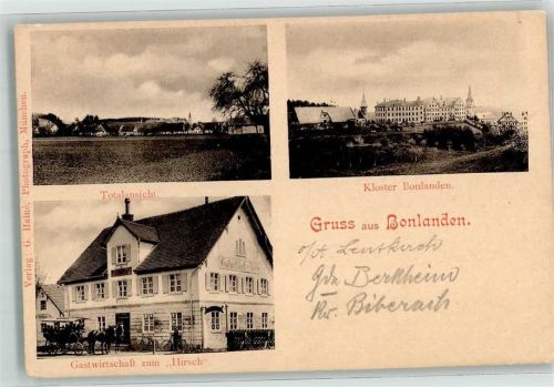 Bonlanden Kloster Bonlanden Gasthaus zum Hirsch Foto AK