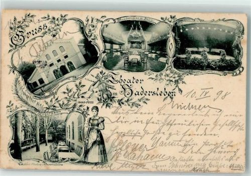 Hadersleben 1898 Theater Kegelbahn