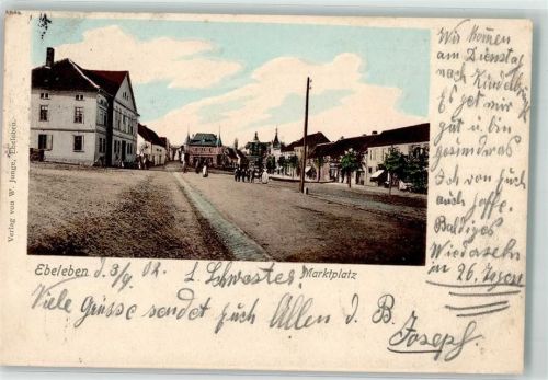 Ebeleben 1902 Marktplatz