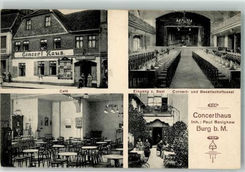 Burg Konzerthaus Cafe Paul Basigkow