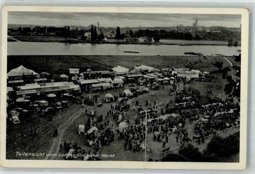 Lorenzkirch Lorenzkirchener Markt Marktszene Elbe