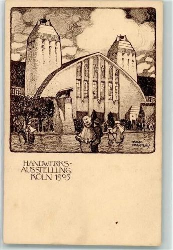Köln Stadt Handwerks Ausstellung 1905 sign Brantzky Franz