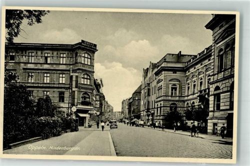 Oppeln Hindenburgstraße Oldtimer Fahrrad