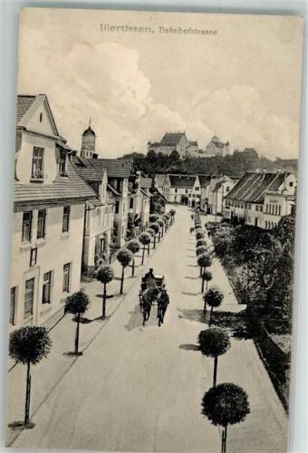 Illertissen 1909 Bahnhofstraße Vöhlinschloß