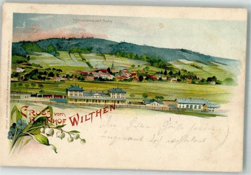 Wilthen 1901 Mönchswalder Berg Bahnhof Wilthen