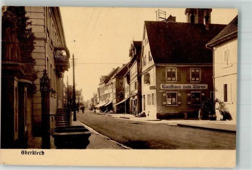Oberkirch 1916 Dorfbrunnen Gasthaus zum Bären