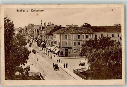 Gumbinnen 1917 Königstrasse Feldpost WK I