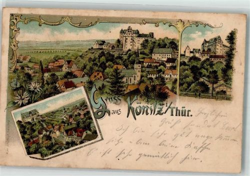 Könitz 1904 Burg Könitz