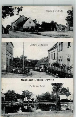 39606 O3541 Dewitz , Altmark Foto AK Am Teich Mittlere Dorfstraße Obere Dorfstraße