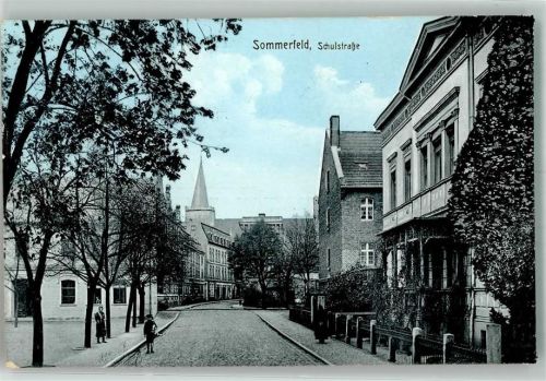 Sommerfeld Lubsko 1914 - Schulstraße