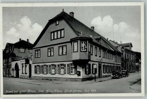 Groß-Gerau Hotel z. gold. Krone Oldtimer