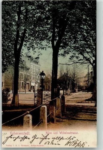 Hohenwestedt Allee und Wilhelmstraße Bahnpost Hohenweststedt -