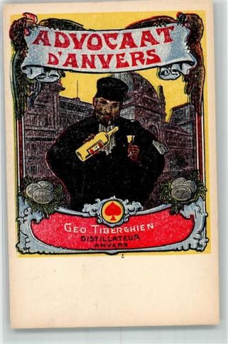 Antwerpen Eierlikör von Advocaat Geo. Tiberghien
