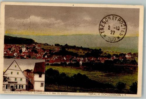 Schloßborn 1922 Gasthaus zum Schützenhof