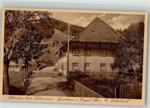 79674 W7868 Aftersteg Gebrauchsspuren Gasthaus zum Engel Baumblüte