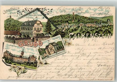 Falkenstein 1897 Gasthaus Frankfurter Hof Heilanstalt Villa Altkönig