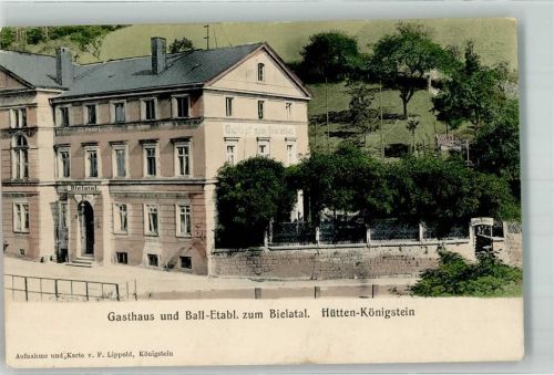 Königstein 1920 Hütten Gasthaus zum Bielatal Inflationsporto