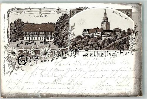Burg Falkenstein 1897 Gasthaus Zum Falken Selkethal