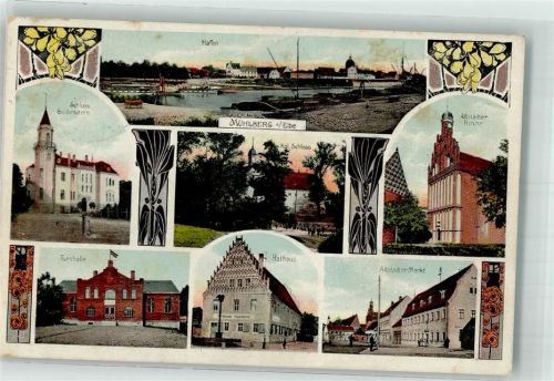 Mühlberg 1913 Altstädter Markt Turnhalle Rathaus Schloß Guldenstern