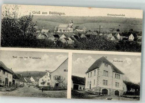 Büßlingen Dorfstraße Westseite Rathaus